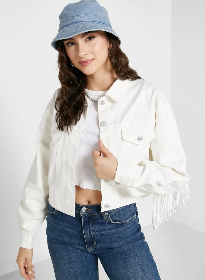 Fringed Denim Jacket