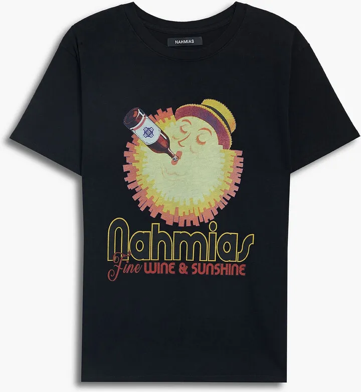 Printed cotton-jersey T-shirt