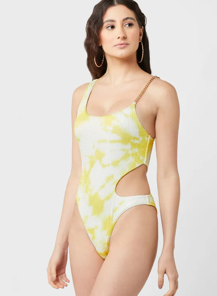 Strappy Tie & Die Swimsuit