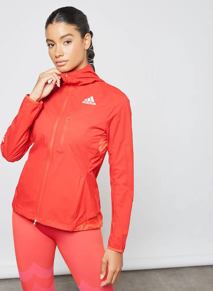 Adizero Marathon Hooded Jacket Red