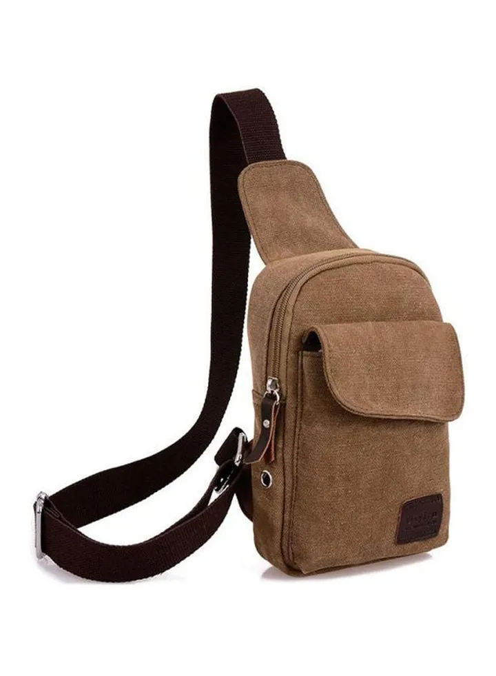 Casual Crossbody Bag For Men Brown