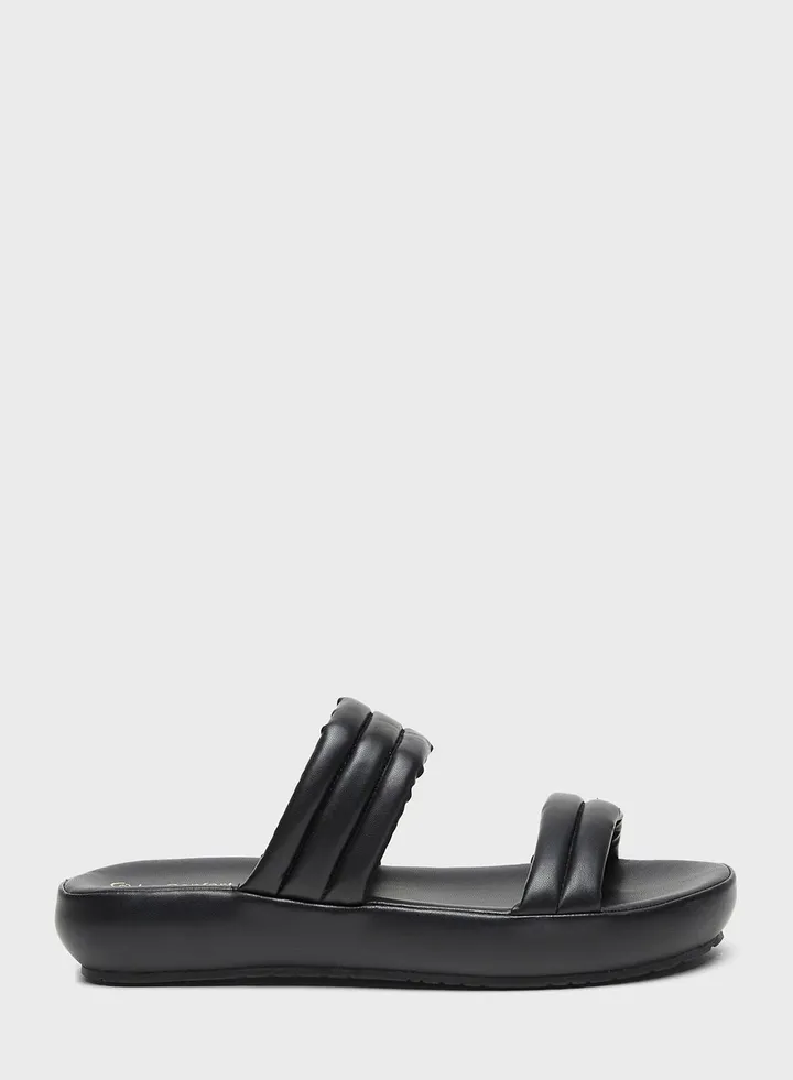 Double Strap Wedge Sandals