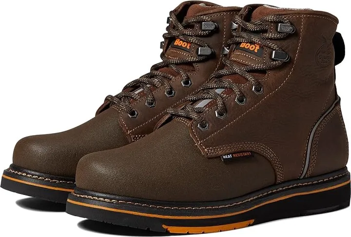Georgia Boot AMP LT Power Wedge 6 Soft (Brown) Men's Shoes