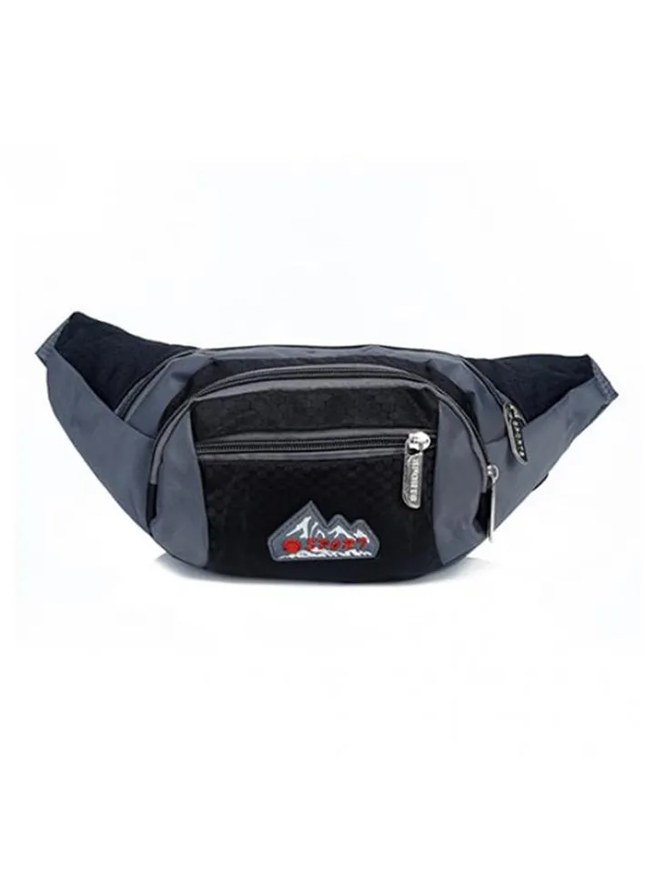 Sports Zipper Waistpack Black