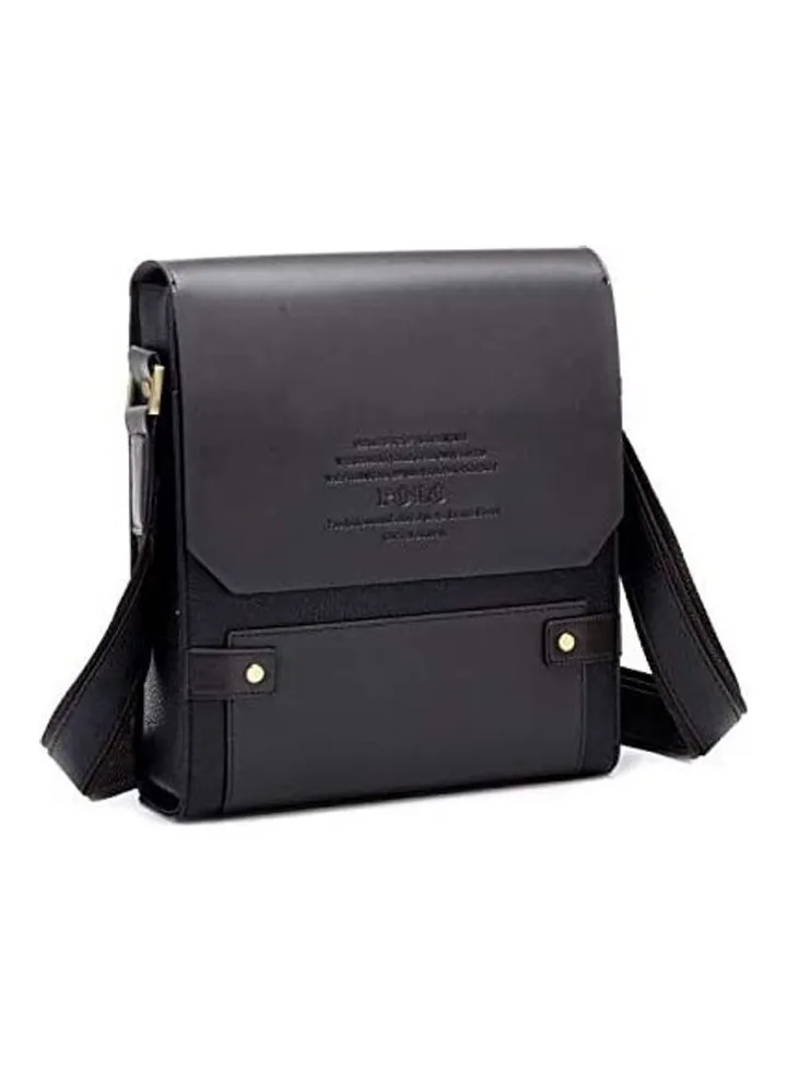 Embossed Shoulder Bag Black