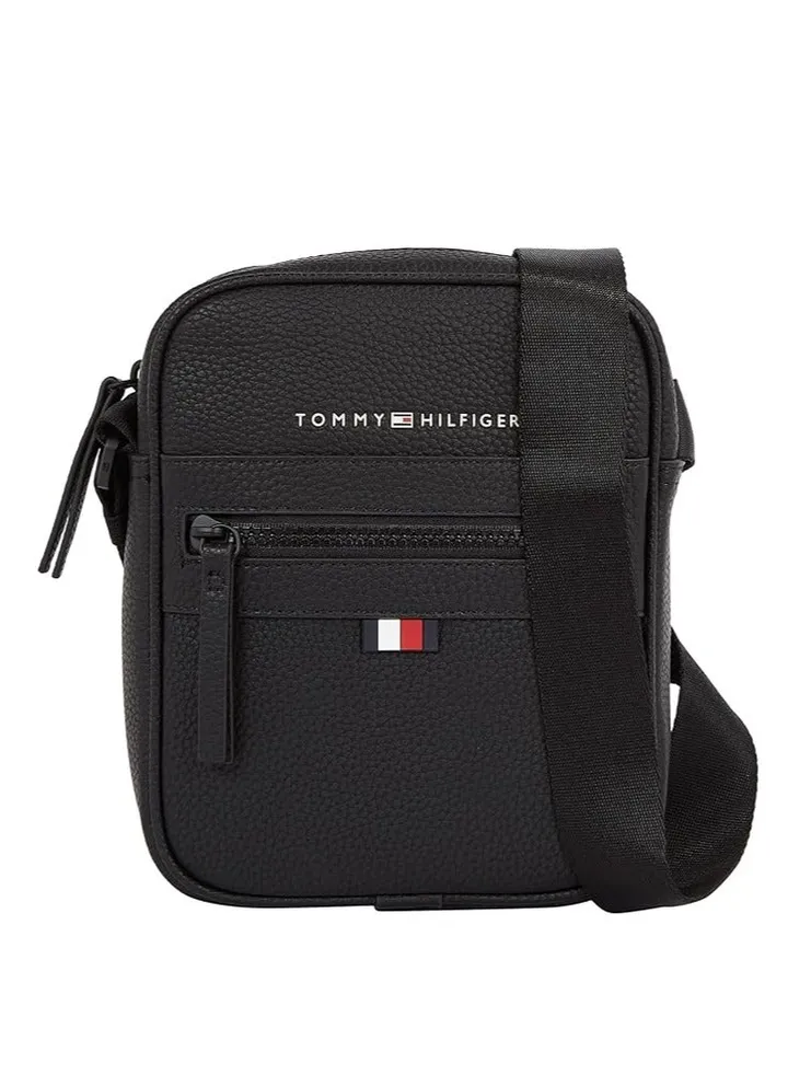 Tommy Hilfiger Men's Essential Mini Reporter Bag, Black