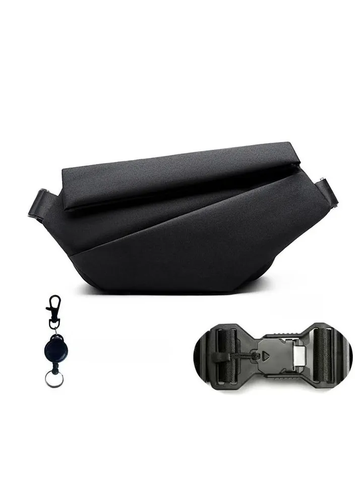 New men's casual shoulder buckle bag