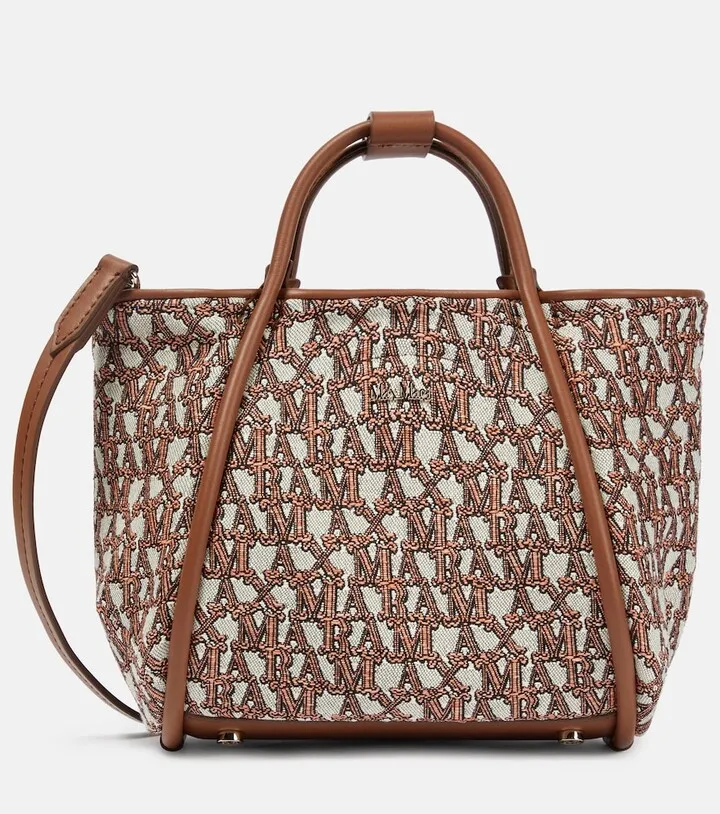 Marine XS jacquard tote bag
