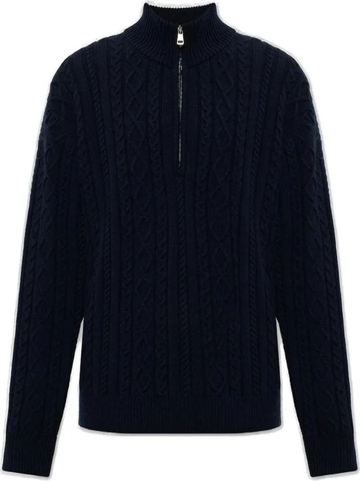 Moncler Half-Zip Knitted Jumper