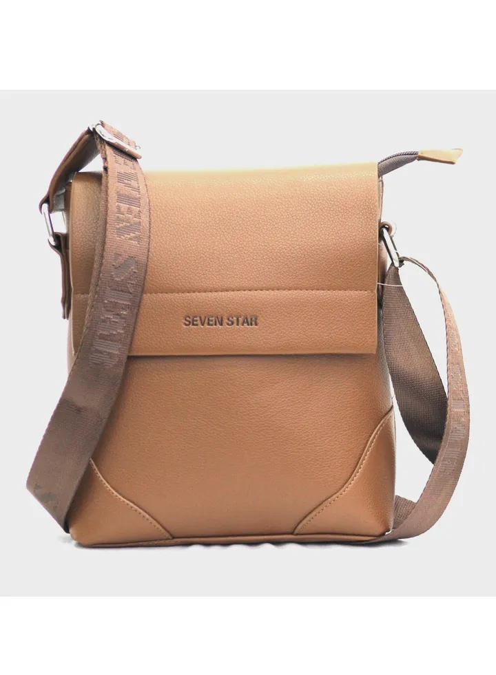 Men's leather crossbody bag, model 2023