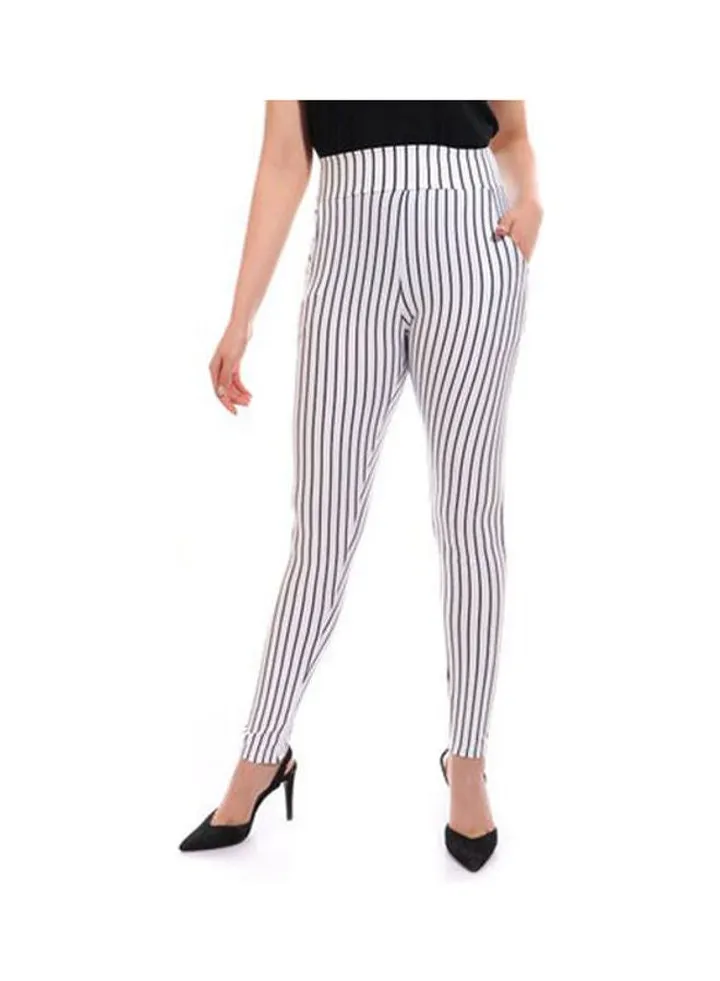 Sweatpants - With Lines White/Black