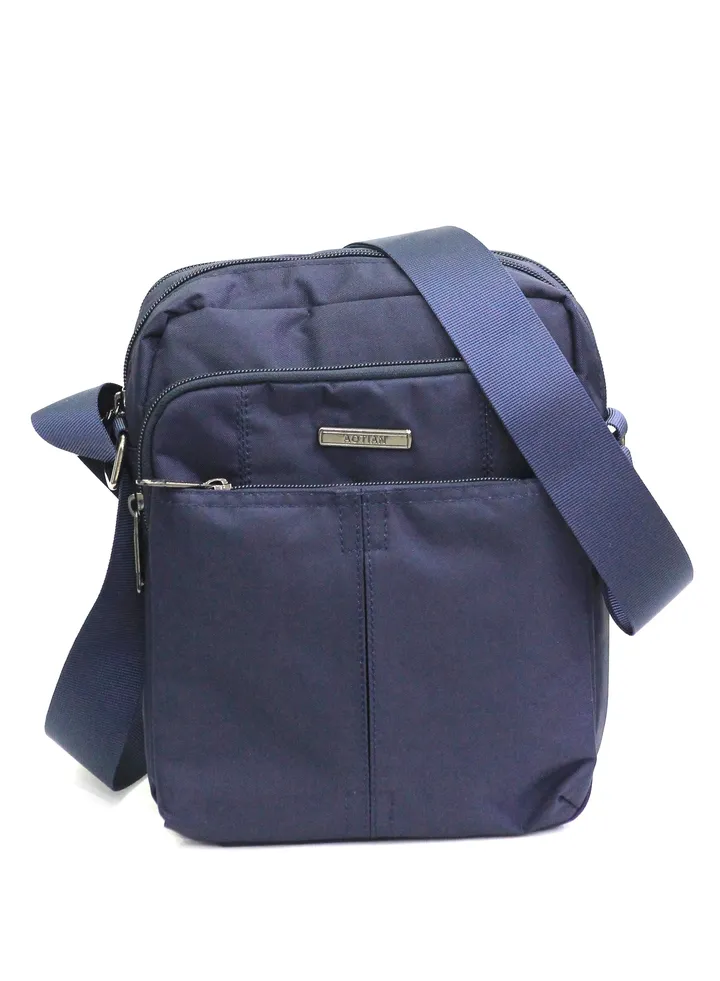 Men's canvas crossbody bag