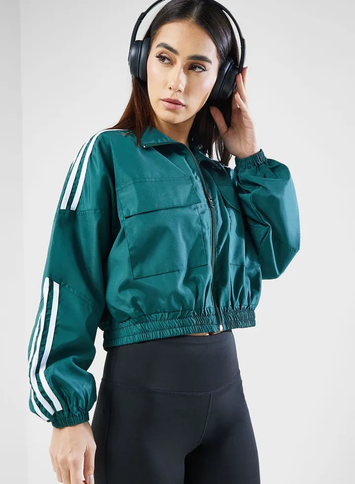 Cropped Pocket Detail Jacket