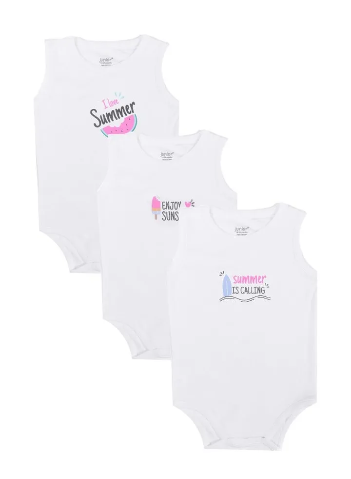 Baby Bodysuit P/3 Sleeveless for girls