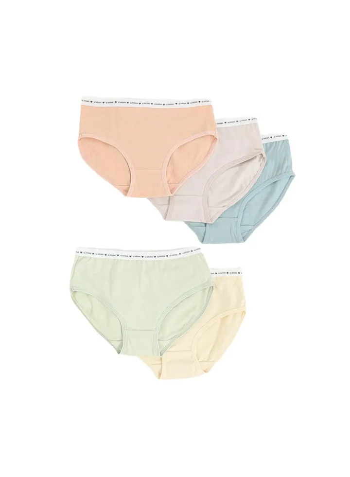 Pack of 5 Girly Brief Panties