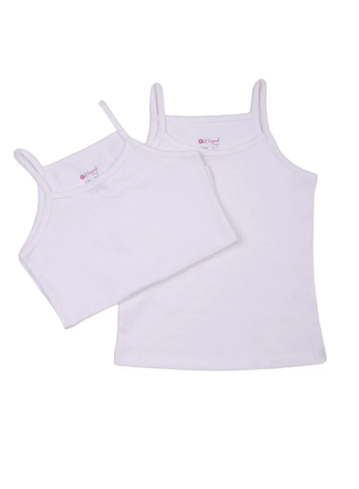Kids Girls Singlet Undershirt 2/pack