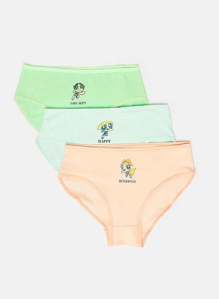 Pack of 3 Girly Brief Panties