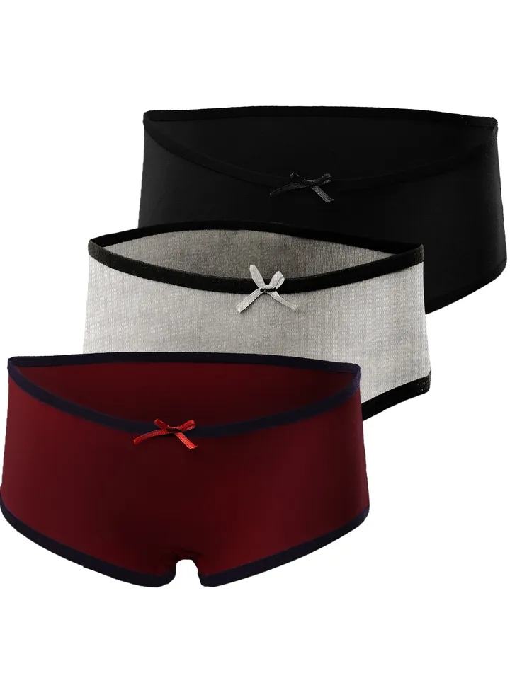 Bundle Of Three Ultra Soft Hipster Panties - For Girls