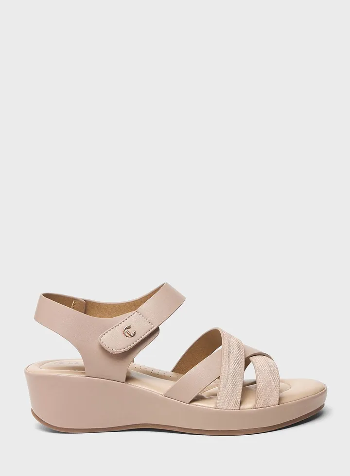 Multi Strap Wedge Sandals
