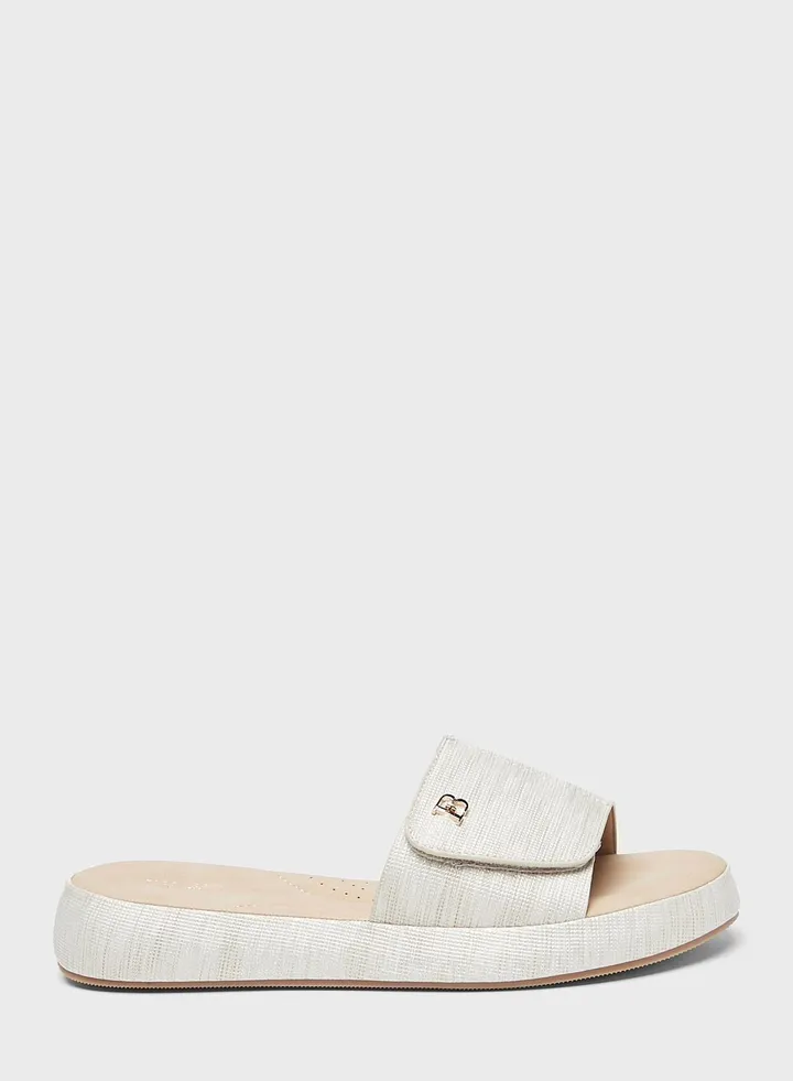 One Strap Wedge Sandals