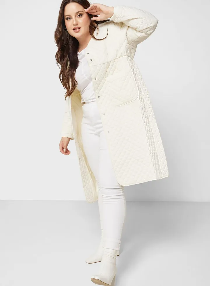 Pocket Detail Quilted Jacket