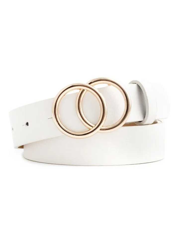 Causal Belt White