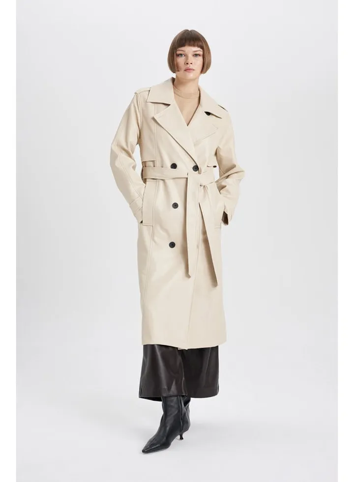 Woman Regular Fit W/O Hoodie Trenchcoat