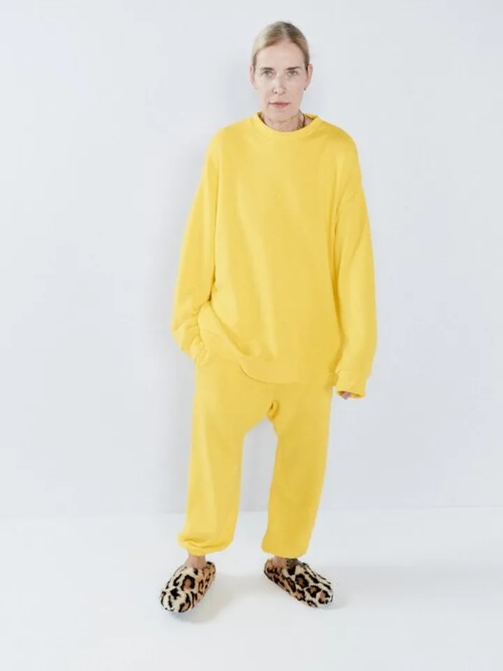 Cropped Organic Japanese-jersey Track Pants