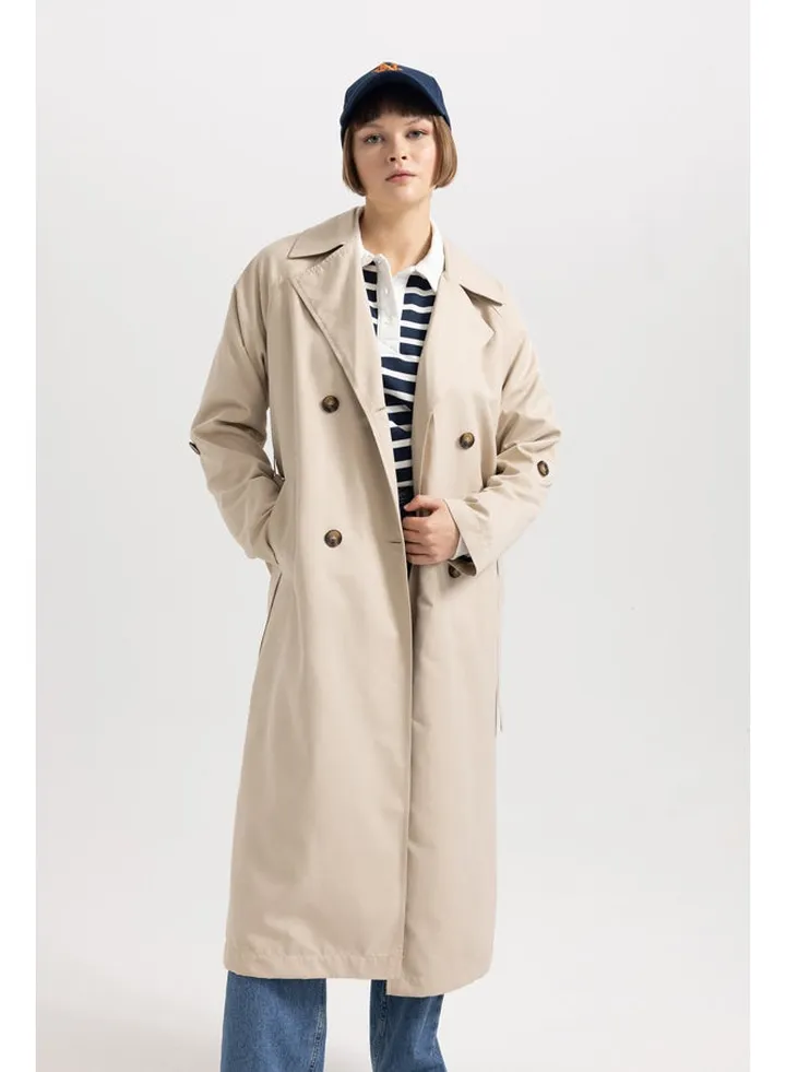 Woman Relax Fit W/O Hoodie Trenchcoat