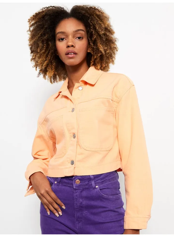 Shirt Neck Regular Long Sleeve Women's Jacket