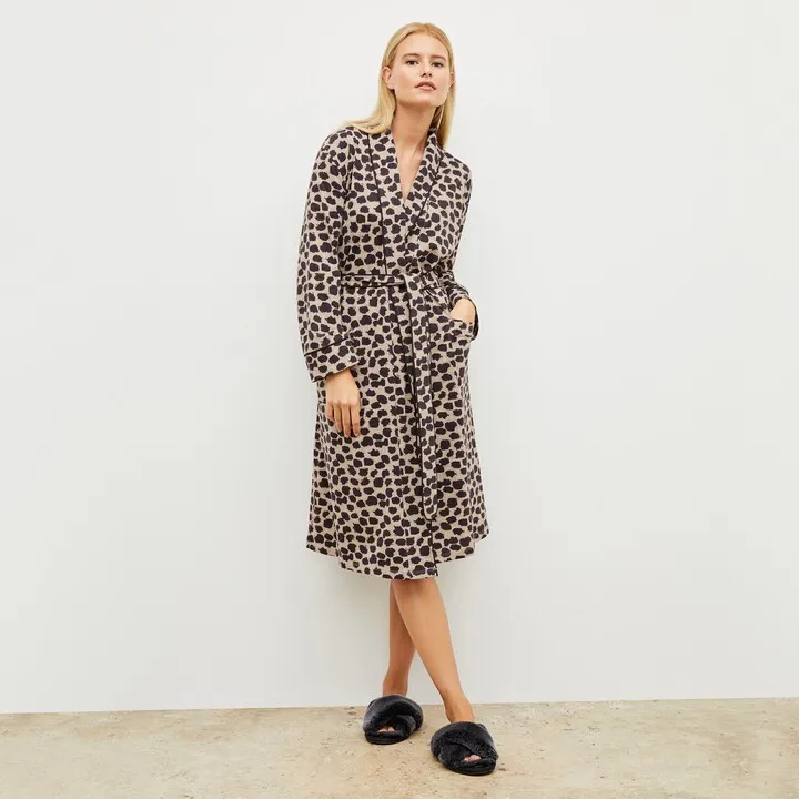 M.M. x Petite Plume Luxe Pima Robe - Sahara Print