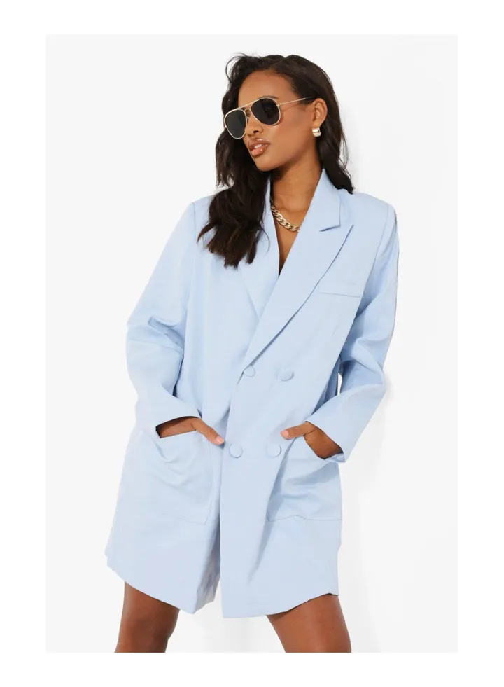 Oversized Boxy Blazer Dress