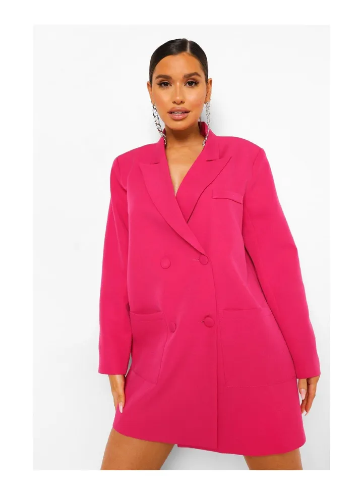 Oversized Boxy Blazer Dress