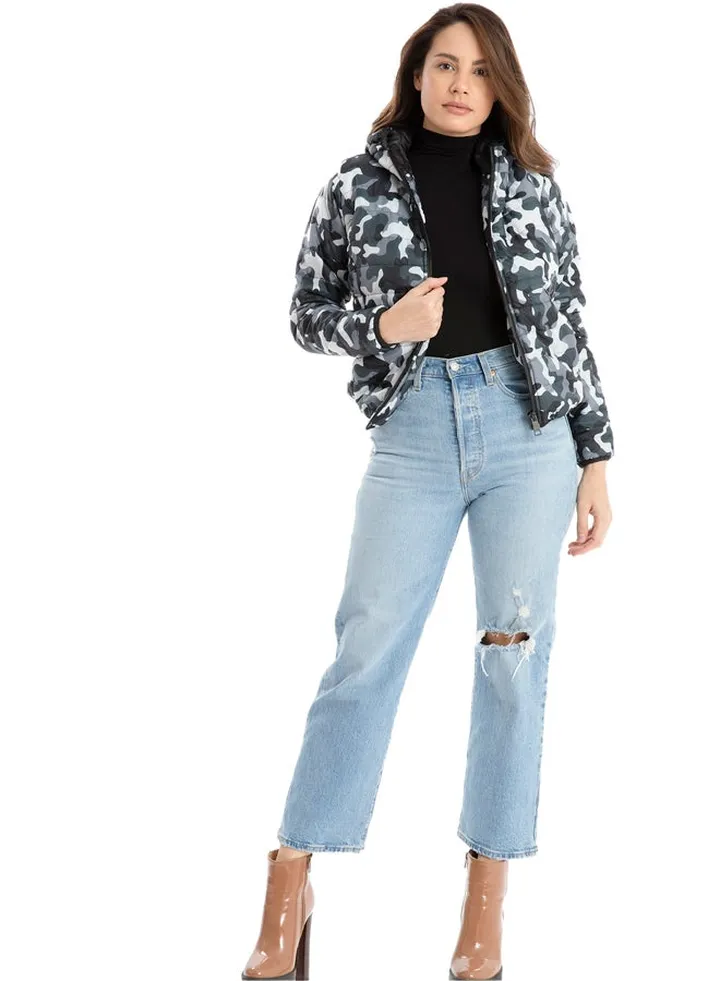Puffer Jacket with Hood