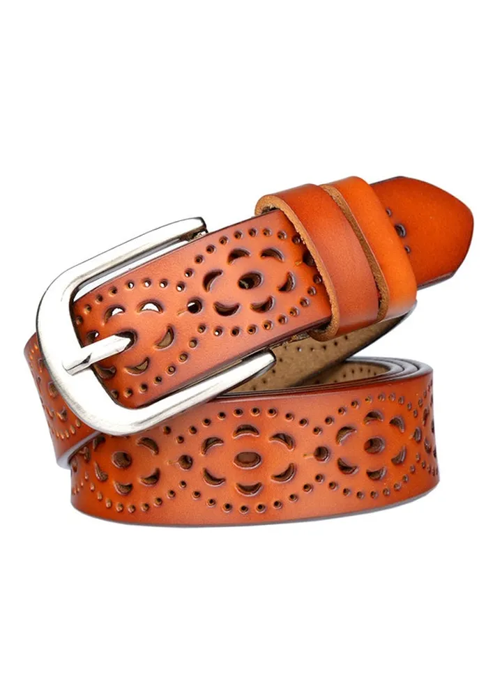 Pin Buckle Belt Brown