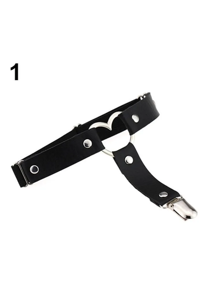 Heart Shape Buckle Belt Black