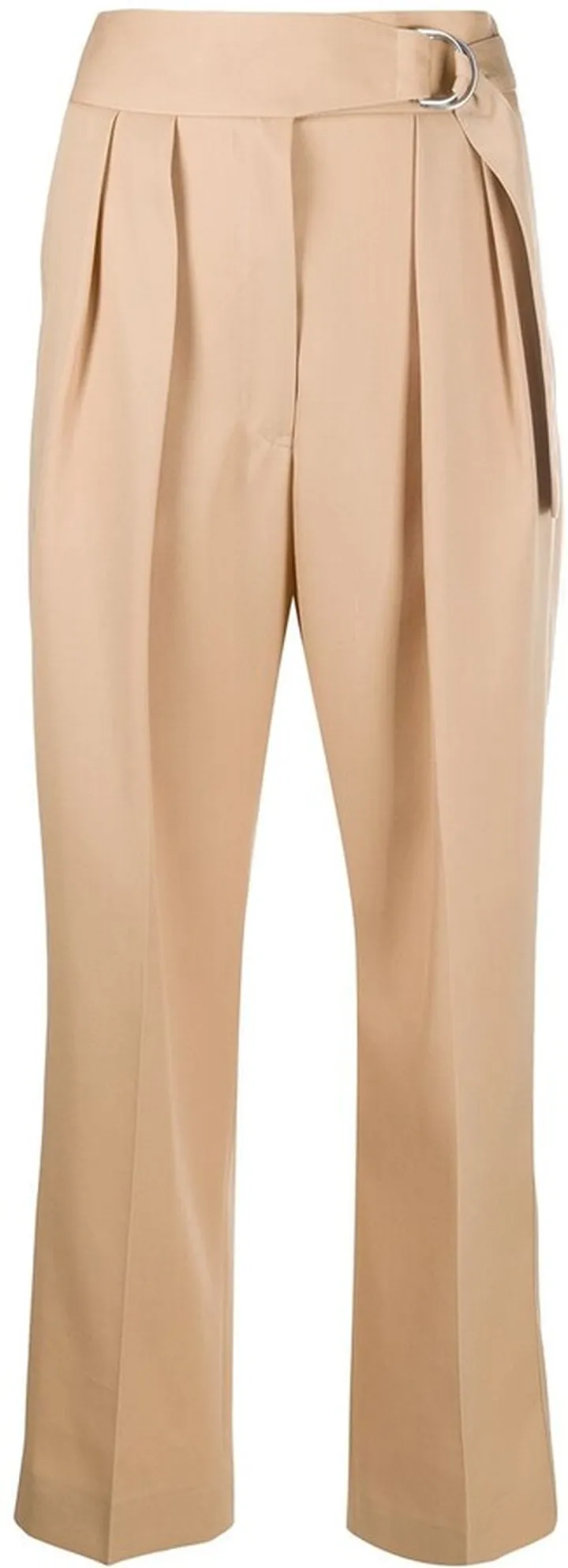 High-Waist Cropped Trousers