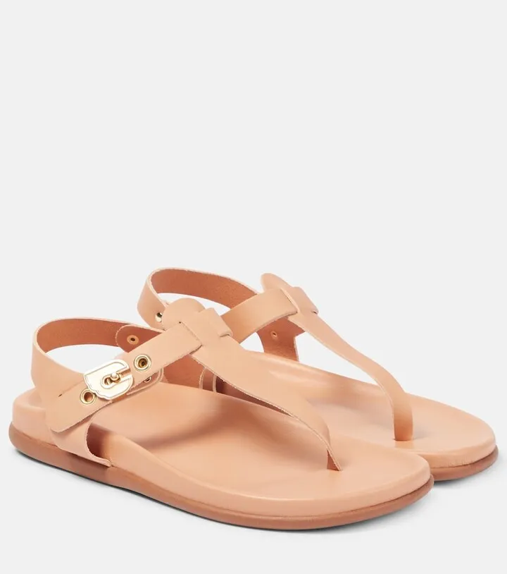 Alki leather thong sandals