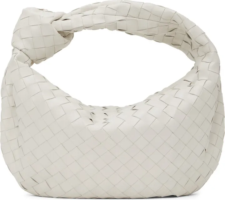 Bottega Veneta White Teen Jodie Bag