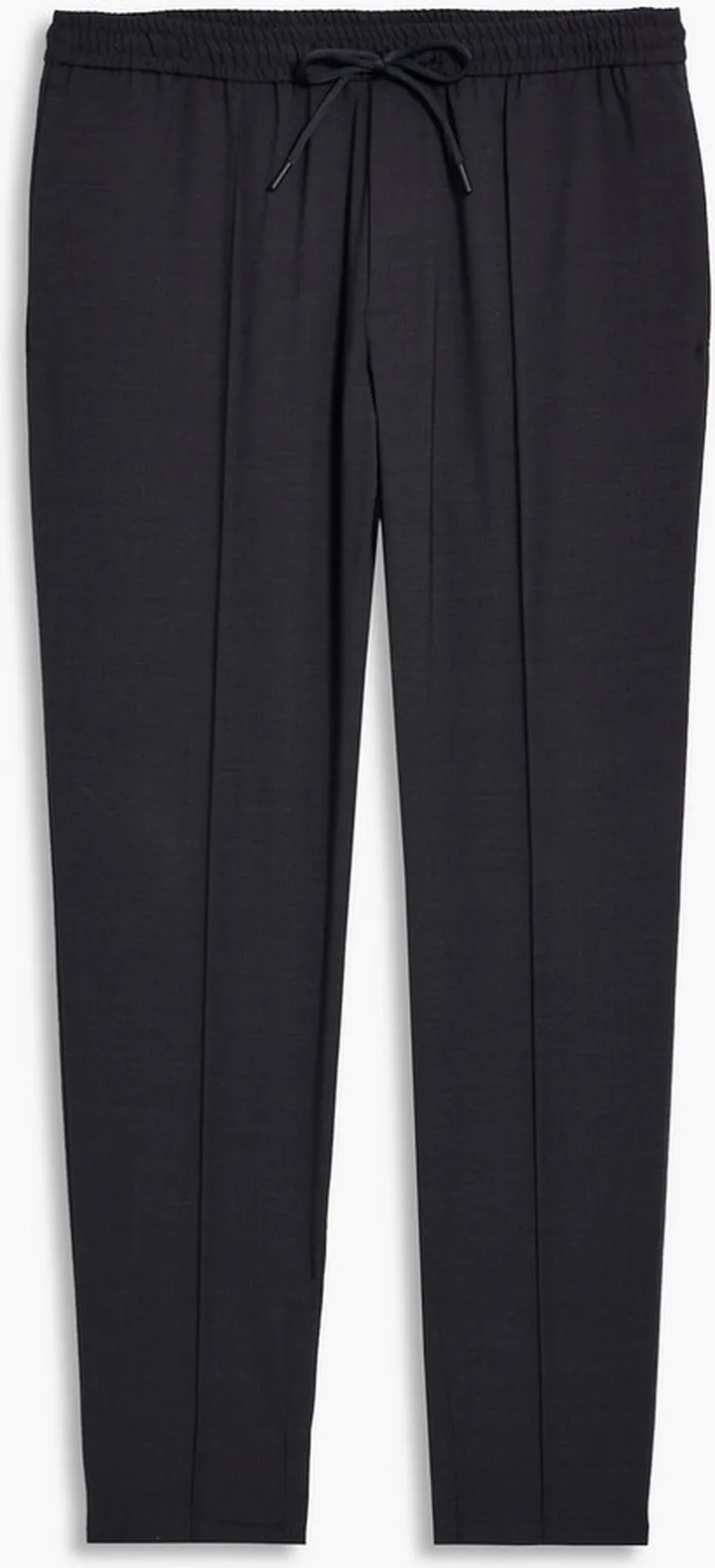 Tapered wool-blend drawstring pants