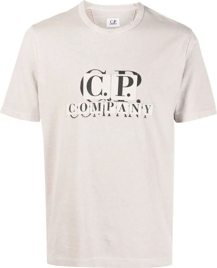 logo-patch cotton T-shirt