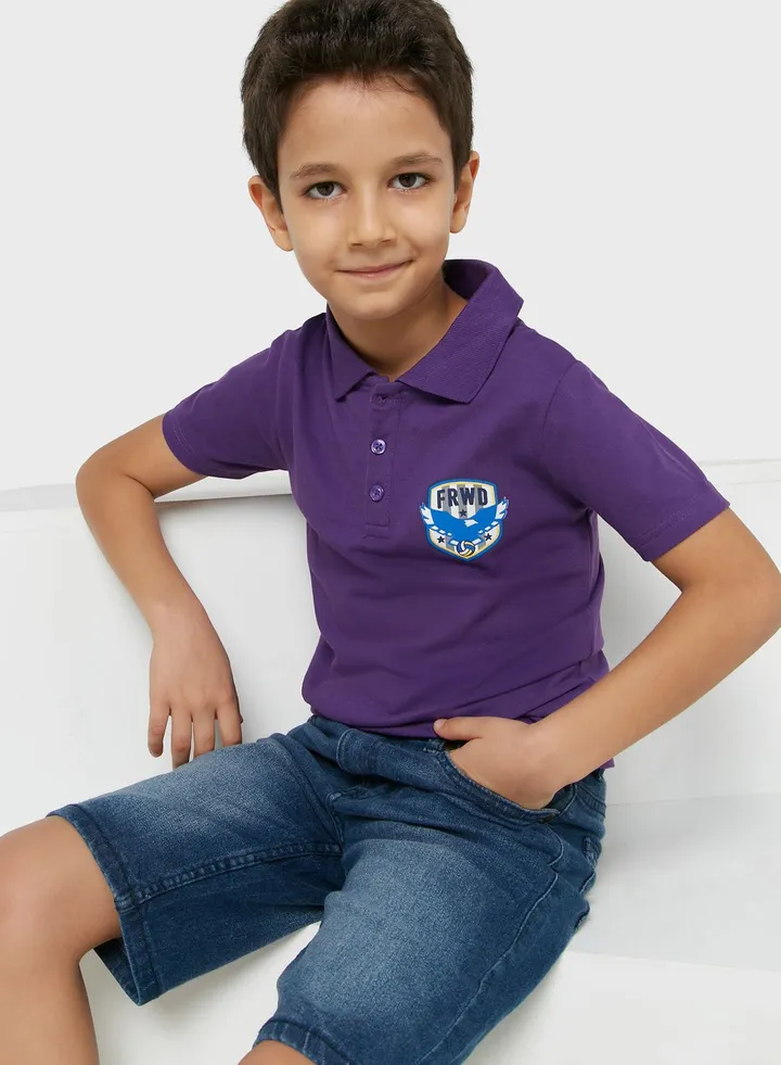 Chest Embroidered Polo For Boys