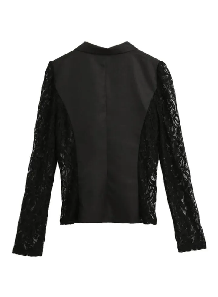 Long Sleeves Blazer Black