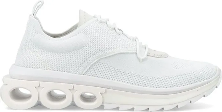 Salvatore Ferragamo Gancini-Plaque Lace-Up Sneakers