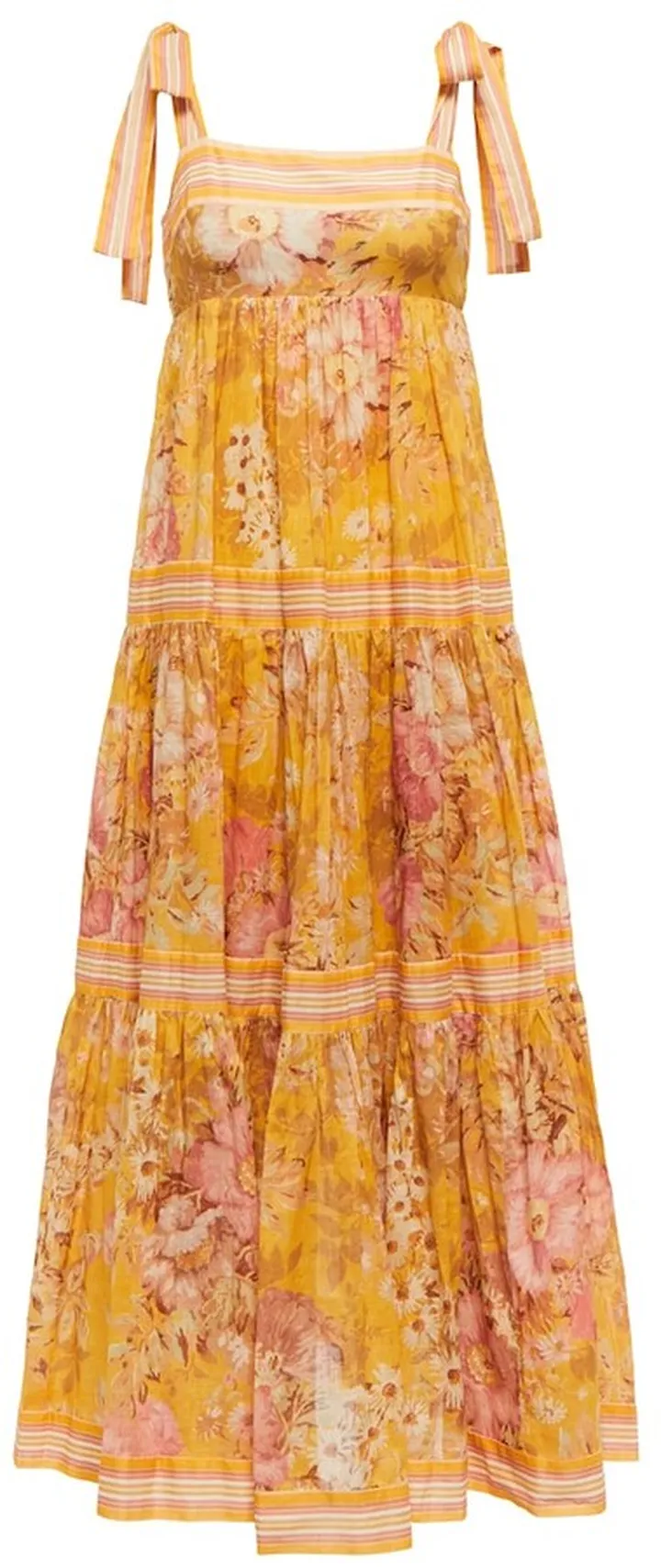 Floral cotton maxi dress