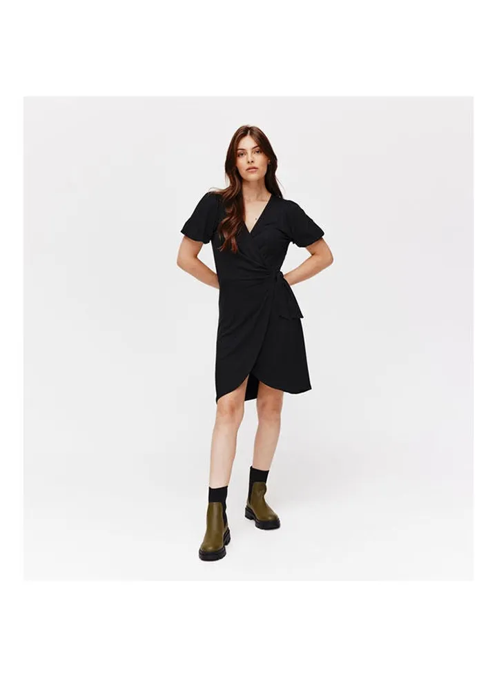 Crossover Dress Black