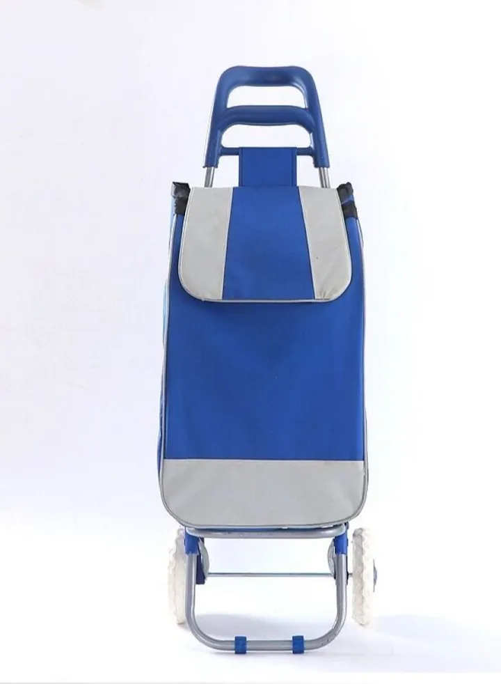 Folding Shopping Cart Trolley Recycling Use Shopping Bag Portable Folding Shopping Cart