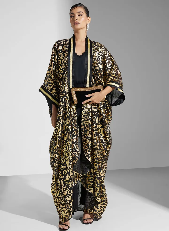 Printed Design Abaya