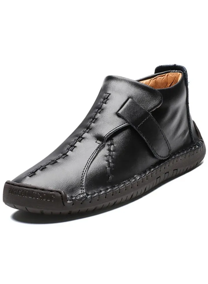 Winter Men's Handmade Casual High Top British Warm Short Boots