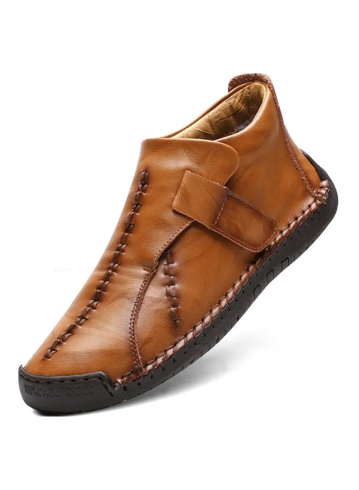 Winter Men's Handmade Casual High Top Men's Shoes (Plush)